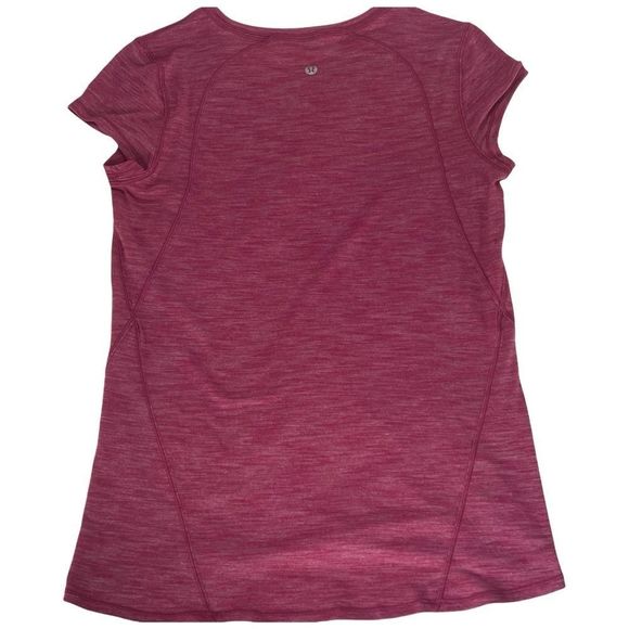 Lululemon Another Mile Short Sleeve - Heathered Violet Red - Picture 9 of 11